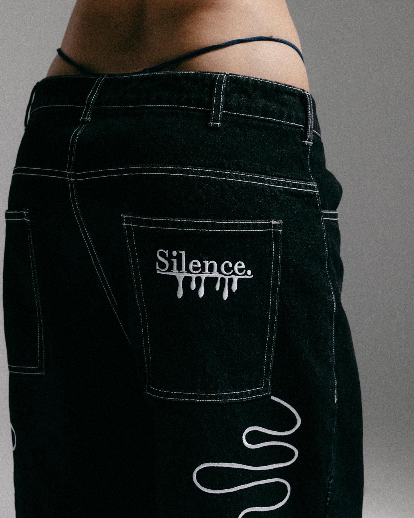 Silence Black Drop Denim