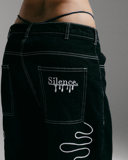 Silence Black Drop Denim